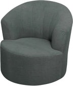 2 Pack Swivel Barrel Chair Slipcover Stretch Washable Soft Furniture Protector for Round Club Accent Chairs Living Room Gray