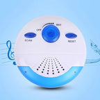Waterproof Shower Radio with AM FM Receiver and Built In Speaker for Bathroom Use, Mini Portable Blue, Waterproof Design