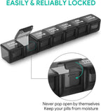 Large 28-Day Monthly Pill Organizer, 4-Week Medicine Box with Dustproof Container for Pills Vitamins Supplements, PP Plastic Material