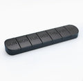 7-Day Pill Box Weekly Medicine Container, Separate Daily Cases for Tablets and Vitamins, Black, PP Material, Travel Pill Case