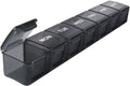 Extra Large 7-Day Weekly Pill Organizer, Travel Pill Case with Daily Boxes and BPA-Free Pill Dispenser, Transparent