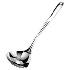Reheyre Scalding Resistant Stainless Steel Soup Ladle with Long Handle - Cookware Supplies L As the picture