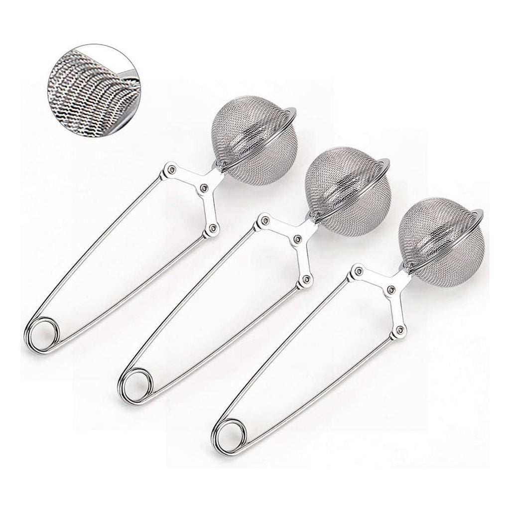 WOVELOT Premium Stainless Steel Tea Strainers (3 Count)
