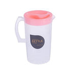 Water Pitcher with Lid, 2.2 L Plastic Pitcher for Tea & Juice Water, Hot/Cold Water Jug, Tea Pitcher, Juice Pitcher for Kitchen Living Room, 8.74" x 5.52 Pink