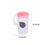 Water Pitcher with Lid, 2.2 L Plastic Pitcher for Tea & Juice Water, Hot/Cold Water Jug, Tea Pitcher, Juice Pitcher for Kitchen Living Room, 8.74" x 5.52 Pink