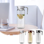 Water Pitcher with Lid, 2 L Plastic Pitcher for Tea & Juice Water, Hot/Cold Water Jug, Tea Pitcher, Juice Pitcher, 13.5 x 7.2 x 4.7 Inch Z-2-Gray