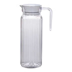 Water Pitcher with Lid, 2 L Plastic Pitcher for Tea & Juice Water, Hot/Cold Water Jug, Tea Pitcher, Juice Pitcher, 13.5 x 7.2 x 4.7 Inch Z-3-Clear