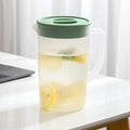 Water Pitcher with Lid, 2 L Plastic Pitcher for Tea & Juice Water, Hot/Cold Water Jug, Tea Pitcher, Juice Pitcher, 13.5 x 7.2 x 4.7 Inch Z-4-B