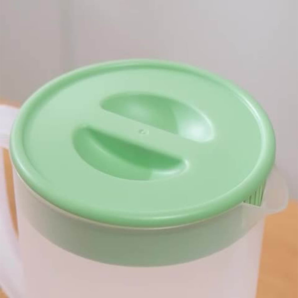 Water Pitcher with Lid, 2 L Plastic Pitcher for Tea & Juice Water, Hot/Cold Water Jug, Tea Pitcher, Juice Pitcher, 13.5 x 7.2 x 4.7 Inch Z-4-B