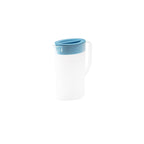 Water Pitcher with Lid, 2 L Plastic Pitcher for Tea & Juice Water, Hot/Cold Water Jug, Tea Pitcher, Juice Pitcher, 13.5 x 7.2 x 4.7 Inch Z-6-Blue