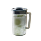 Water Pitcher with Lid, 2 L Plastic Pitcher for Tea & Juice Water, Hot/Cold Water Jug, Tea Pitcher, Juice Pitcher, 13.5 x 7.2 x 4.7 Inch Z-7-Blue
