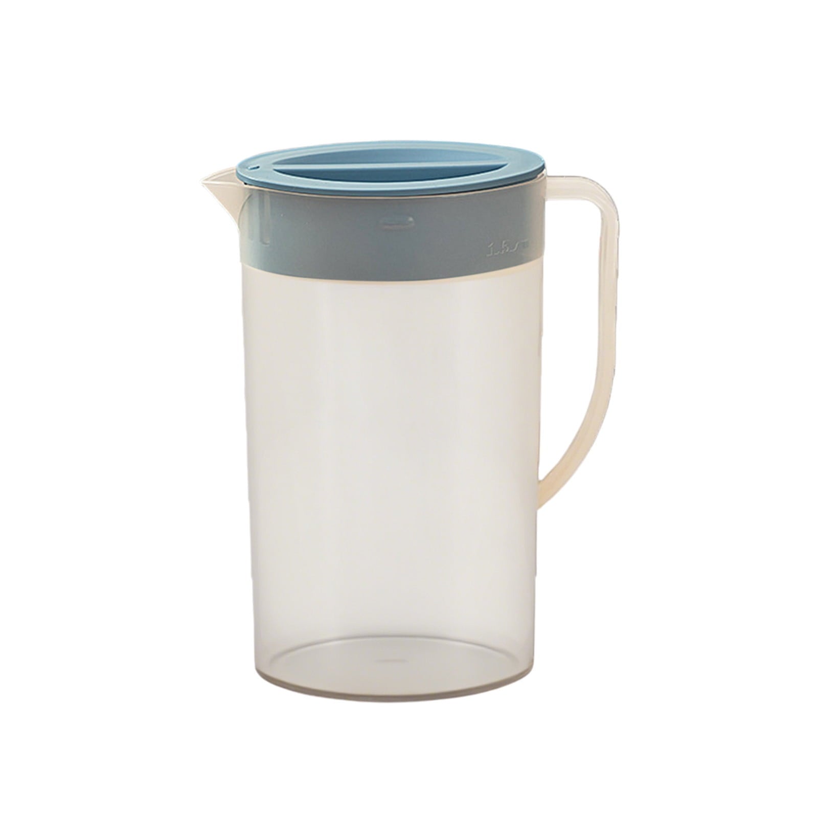 Water Pitcher with Lid, 2 L Plastic Pitcher for Tea & Juice Water, Hot/Cold Water Jug, Tea Pitcher, Juice Pitcher, 13.5 x 7.2 x 4.7 Inch Z-8-Blue