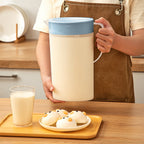 Water Pitcher with Lid, 2 L Plastic Pitcher for Tea & Juice Water, Hot/Cold Water Jug, Tea Pitcher, Juice Pitcher, 13.5 x 7.2 x 4.7 Inch Z-8-Blue