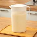 Water Pitcher with Lid, 2 L Plastic Pitcher for Tea & Juice Water, Hot/Cold Water Jug, Tea Pitcher, Juice Pitcher, 13.5 x 7.2 x 4.7 Inch Z-8-White