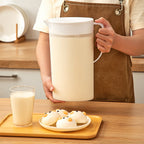 Water Pitcher with Lid, 2 L Plastic Pitcher for Tea & Juice Water, Hot/Cold Water Jug, Tea Pitcher, Juice Pitcher, 13.5 x 7.2 x 4.7 Inch Z-8-White