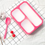 Xuniizn Bento Box Adult Lunch Box, Containers for Adults Men Women, Lunchable Food Container with Utensils, Sauce Jar, Muffin Liners, Microwave & Dishwasher Safe Red