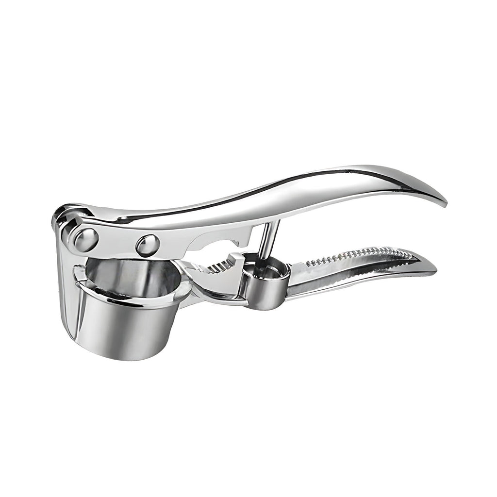 Stainless Steel Garlic Press Rocker, Garlic Mincer With Studs, Heavy Duty Garlic Chopper, Effective Garlic Peeler, Easy to Clean Kitchen Gadget for Minced Garlic, Dishwasher Safe 【500+ bought since yesterday】B