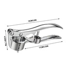 Stainless Steel Garlic Press Rocker, Garlic Mincer With Studs, Heavy Duty Garlic Chopper, Effective Garlic Peeler, Easy to Clean Kitchen Gadget for Minced Garlic, Dishwasher Safe 【500+ bought since yesterday】B