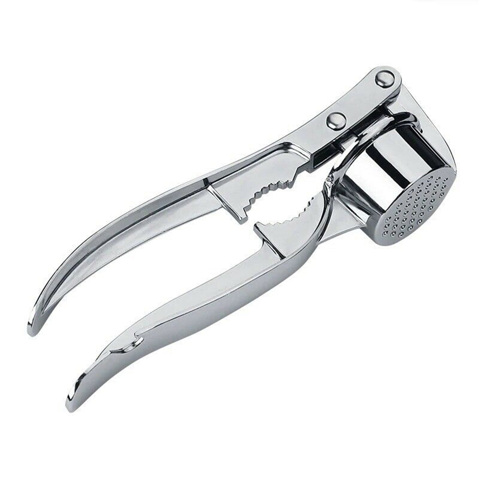 Stainless Steel Garlic Press Rocker, Garlic Mincer With Studs, Heavy Duty Garlic Chopper, Effective Garlic Peeler, Easy to Clean Kitchen Gadget for Minced Garlic, Dishwasher Safe 【Best Seller】C