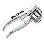 Stainless Steel Garlic Press Rocker, Garlic Mincer With Studs, Heavy Duty Garlic Chopper, Effective Garlic Peeler, Easy to Clean Kitchen Gadget for Minced Garlic, Dishwasher Safe 【Best Seller】C
