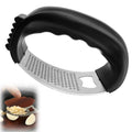 Stainless Steel Garlic Press Rocker, Garlic Mincer With Studs, Heavy Duty Garlic Chopper, Effective Garlic Peeler, Easy to Clean Kitchen Gadget for Minced Garlic, Dishwasher Safe 【Best Seller】D