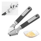 Stainless Steel Garlic Press Rocker, Garlic Mincer With Studs, Heavy Duty Garlic Chopper, Effective Garlic Peeler, Easy to Clean Kitchen Gadget for Minced Garlic, Dishwasher Safe 【Best Seller】E