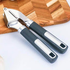 Stainless Steel Garlic Press Rocker, Garlic Mincer With Studs, Heavy Duty Garlic Chopper, Effective Garlic Peeler, Easy to Clean Kitchen Gadget for Minced Garlic, Dishwasher Safe 【Best Seller】E
