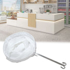 Strainers , 1Reusable Coffee Powder Tea Mesh Filter Bag with Stainless Handle Cotton Cloth Strainer As shown