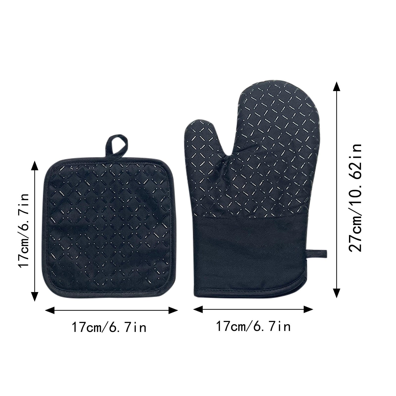 Oven Mitts ! Microwave Silicone Insulation Gloves Thickened Anti-Slip Kitchen Oven Baking Anti-Scalding Gloves, Include 1 Heat Resistant Oven Mitt Silicone Oven Mitt AS shown