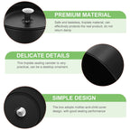 SWETRACE Small Metal Container Tea Canister Tinplate Black 2Pcs 4.72x2.95x2.95in