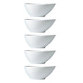 SWETRACE 5Pcs Soy Sauce Bowl Compact Size White for Dining Table Decoration