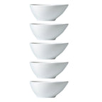 SWETRACE 5Pcs Soy Sauce Bowl Compact Size White for Dining Table Decoration