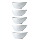 SWETRACE 5Pcs Soy Sauce Bowl Compact Size White for Dining Table Decoration