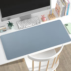 Leather Desk Pad Protector, Office Desk Mat, Large Mouse Pad, Non-Slip PU Leather Desk Blotter, Laptop Desk Pad, Waterproof Desk Writing Pad for Office and Home, 31.5x15.7 31.5" x 15.7" Black