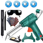 3 In 1 Rust Removal Cutting Welding, Internally Heated Industrial Welding Tools, Multi-Function Soldering Iron Soldering Gun Set (Green) Green