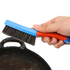 Wire Brushes for Rust Removal, Heavy Duty Stainless Steel Wire Metal Brush for Cleaning Concrete, Paint Remover for Concrete & Grill Rust Remover with Ergonomic Handle, 6.3Inches 6.3" Blue
