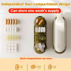 3-in-1 Pill Crusher and Pill Cutter with Storage Compartment for Tablets, Pill Grinder Fine Powder, Pill Cutter Splitter for Small or Large Pills, 1.57x2.36 4.72" x 1.37" x 0.78" Blue