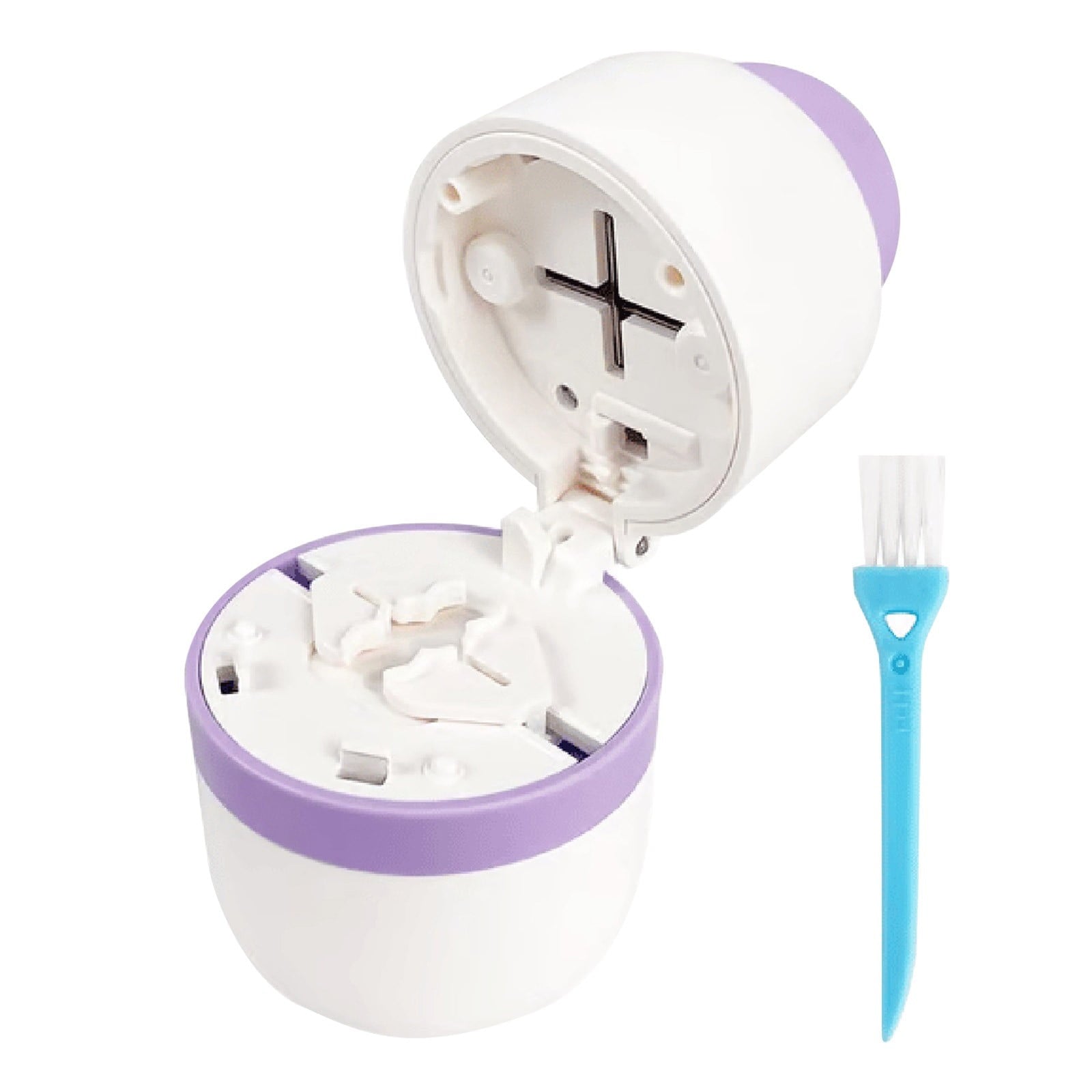 3-in-1 Pill Crusher and Pill Cutter with Storage Compartment for Tablets, Pill Grinder Fine Powder, Pill Cutter Splitter for Small or Large Pills, 1.57x2.36 2.0" x 3.2" Purple