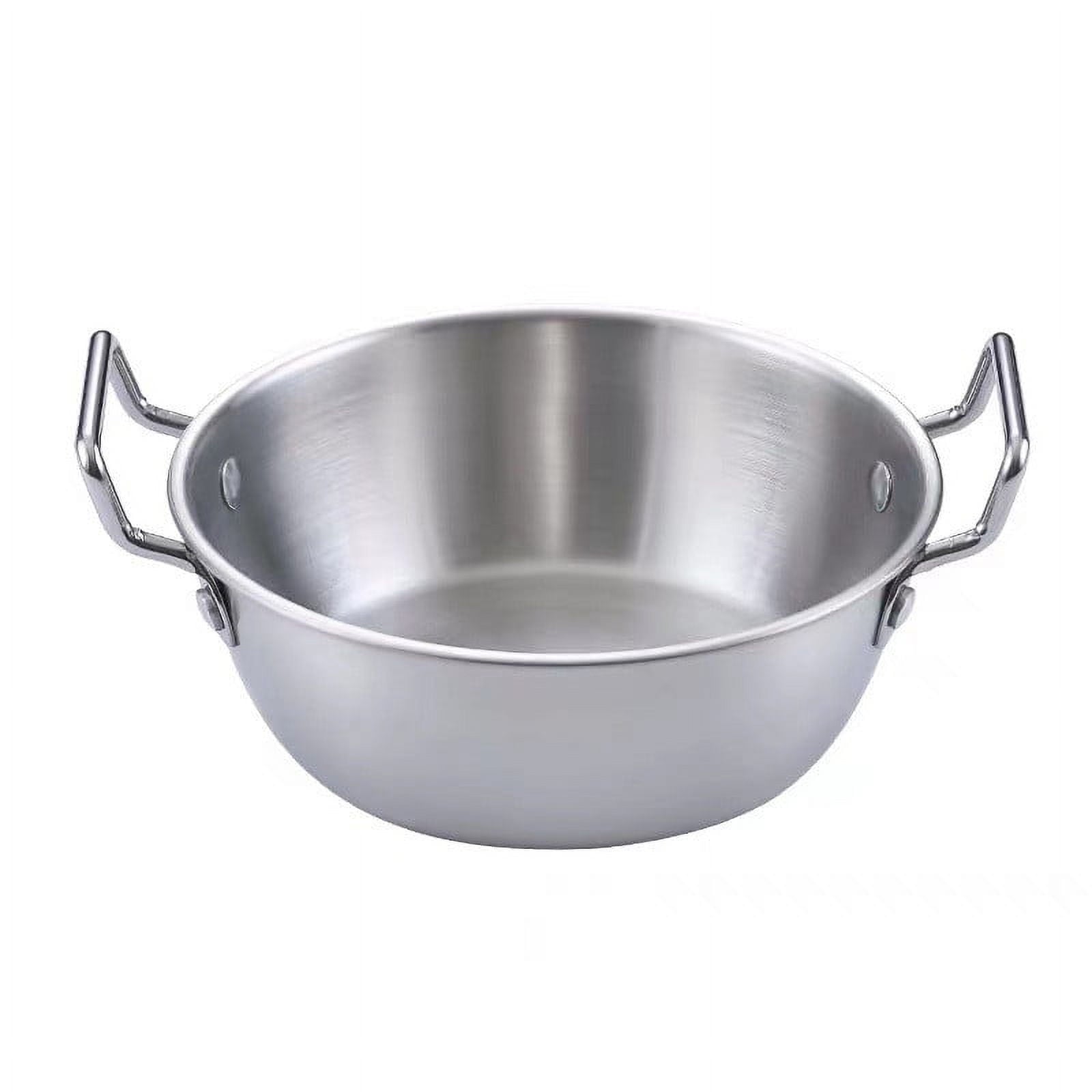Stainless Steel Soy Sauce Dishes,Sauce Dish Metal Popcorn Pot reusable,Golden Dipping Bowl with Handle Individual Round Seasoning Bowls Serving Dishes for Sushi,Side Dishes,Dessert,Tomato Sauce Gold
