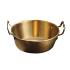 Stainless Steel Soy Sauce Dishes,Sauce Dish Metal Popcorn Pot reusable,Golden Dipping Bowl with Handle Individual Round Seasoning Bowls Serving Dishes for Sushi,Side Dishes,Dessert,Tomato Sauce silvery 14cm