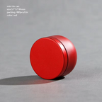 Tea Box - Portable Mini Tea Caddy, Large Tea Storage Container, Small Round Tin Coffee Caddy