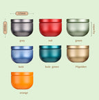 Tea Box - Portable Mini Tea Caddy, Large Tea Storage Container, Small Round Tin Coffee Caddy