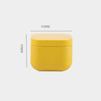 Tea box - Square tin container, tea caddy, metal candy box
