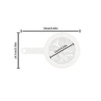 Sieve - Fine sieve - Soy milk sieve - Juicer sieve - Filter - With handle - Kitchen - Ladle - filtering coffee, juice, oil, soy milk - white - 3 pieces