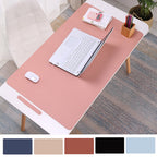 Dengjunhu Desk Pad Protector,Mouse Pad,Office Desk Mat, Non-Slip Desk Blotter, Laptop Desk Pad, Waterproof Desk Writing Pad for Office and Home Blue