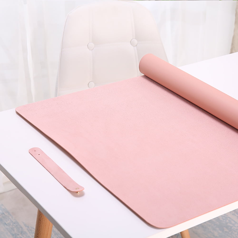 Dengjunhu Desk Pad Protector,Mouse Pad,Office Desk Mat, Non-Slip Desk Blotter, Laptop Desk Pad, Waterproof Desk Writing Pad for Office and Home Blue