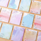 8 Pack Christian Notepads Inspirational Floral Design Adhesive Sticky Note Pads Religious Bible Verse Quotes Notepads for Writing Notes Diary Lists Schedules, 4 x 5 Inch (Fresh Style)