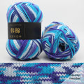 Cotton Yarn - Multicolor Rainbows Yarn,50 gram Skeins,26 Colors Available,7 Strands Of Combed Milk Cotton Crocheting Yarn for Knitting,Crochet,Weaving,Arts & Crafts - Fiesta #R - Blue Purple