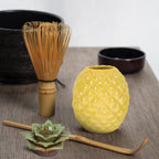 WHAMVOX Yellow Pineapple Tea Cookie Jar Storage Container for Fruit and Travel Kitchen Use