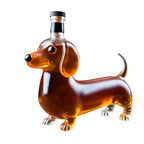 Wolf Whiskey Bottle, Funny Wolf Whiskey Bottle, 3D Wolf Shape Glass, Wine Decanter for Men Dad, Home Bar Dachshund Lover Decor Brown